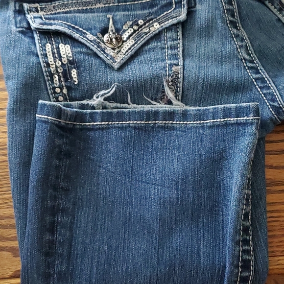 Miss Me size 28 boot cut Jeans - Picture 4 of 7